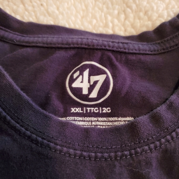 '47 Tennessee Titans navy blue t-shirt.  Size XXL - Picture 4 of 5